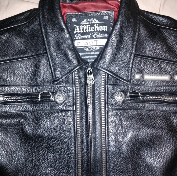 affliction leather jacket limited edition